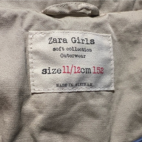 ZARA girls beige blazer /size 11-12 - Picture 11 of 12